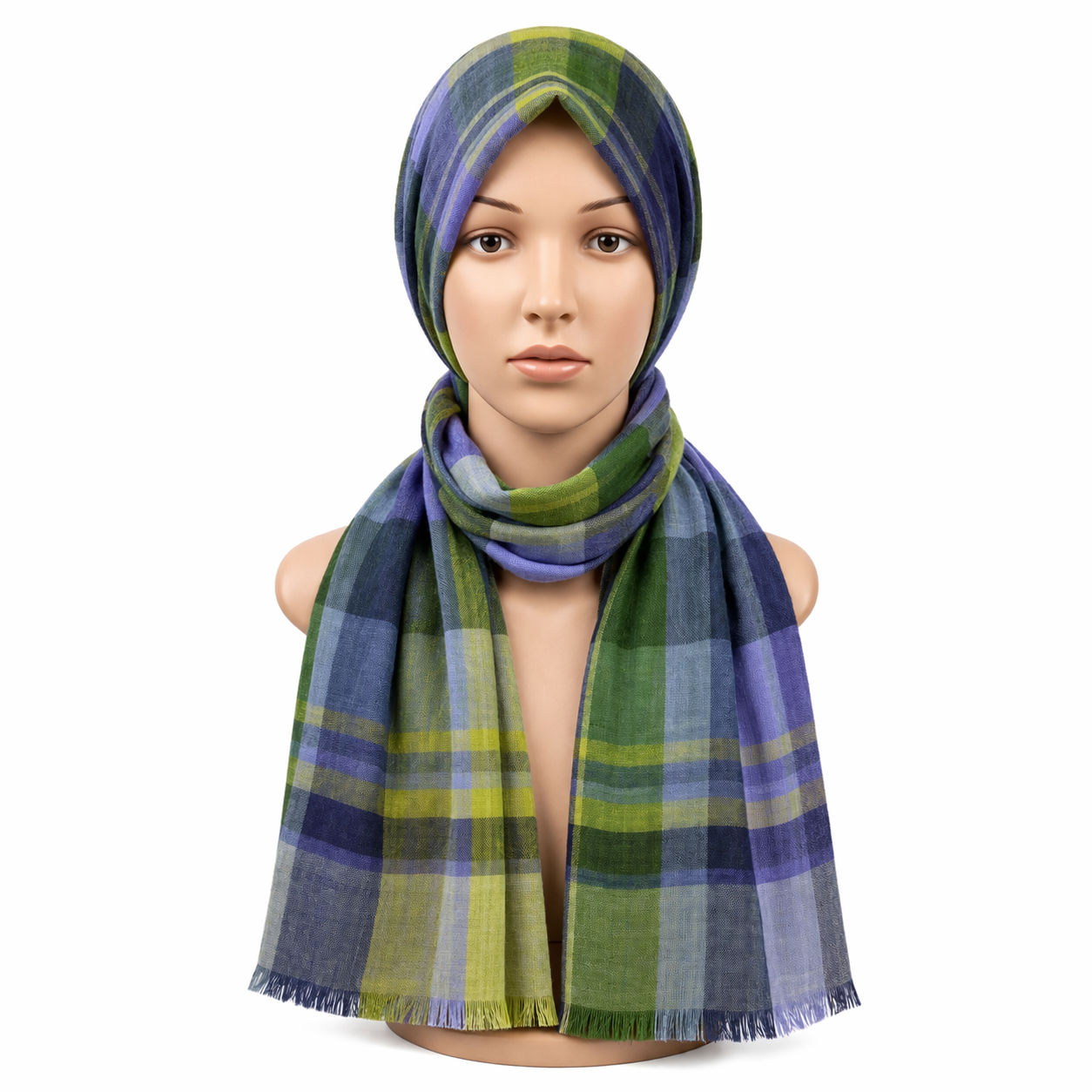 Blue & Ochre Scottish Scarf